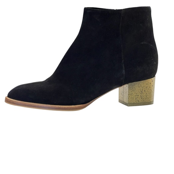 Dries Van Noten black suede short boots - Picture 4 of 10